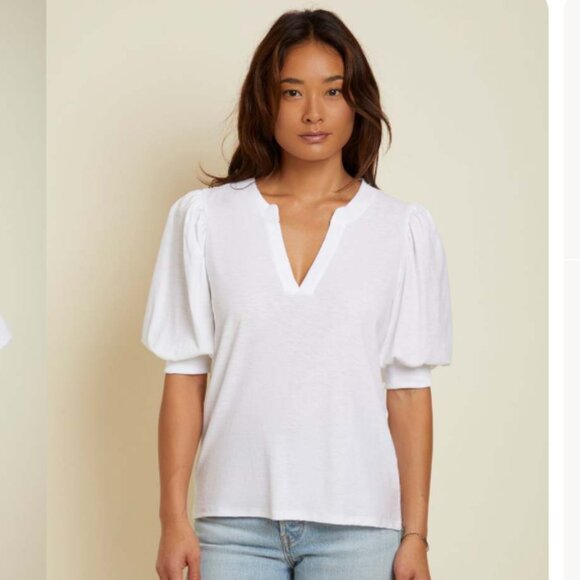 Tops - Nation Ltd Lou Peasant Tee, SIze Small